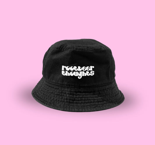 Black - Rootbeer Thoughts Bucket Hat